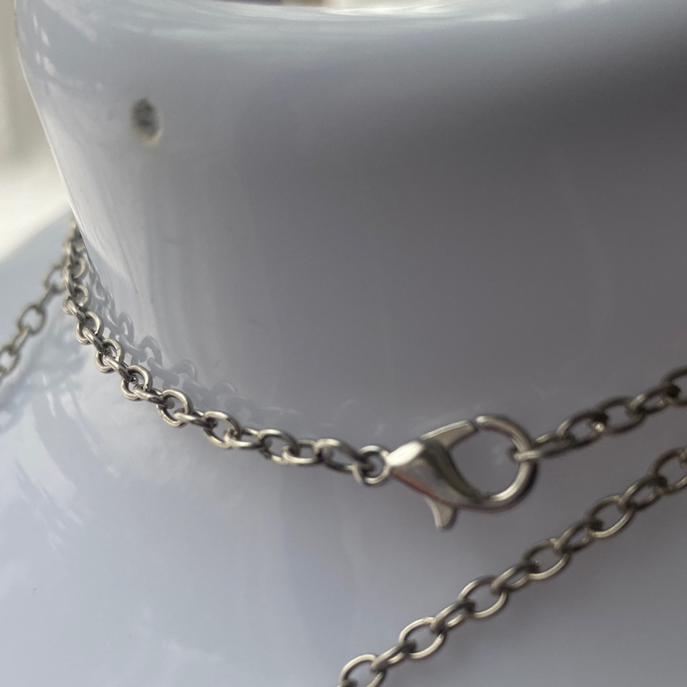 Vintage Silver Celestial crescent 🌙 moon & sun ☀️ Pendant Necklace - Picture 6 of 6